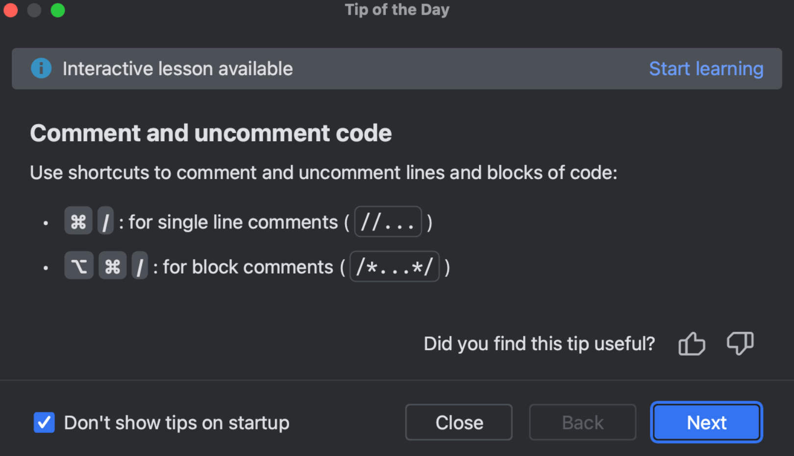 https://www.jetbrains.com/pycharm/whatsnew/img/2022.3/05_UX_tips_of_the_day.png
